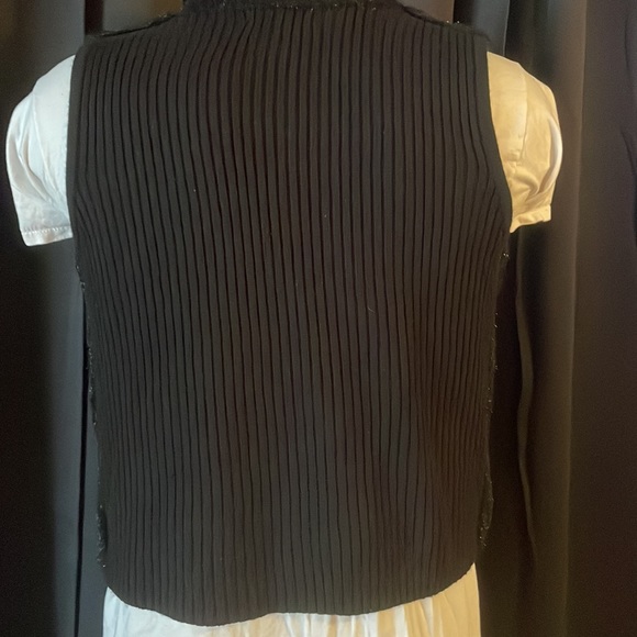 Designers originals women’s black zip up petite large vest - Picture 3 of 5